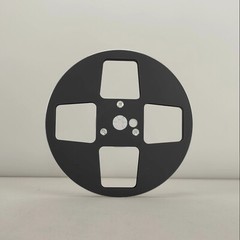 1X 7 » Matte Black METAL 1/4&Prime; Empty Take Up Reel For Reel To Reel Tape Recorders