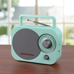 Limited Edition Mint Green Retro AM/FM Radio with Telescopic Antenna – Portable