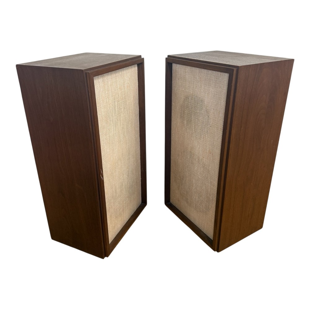 Vintage Pair Of KLH Model Twenty 20 Loudspeaker System Speakers Tested & Works