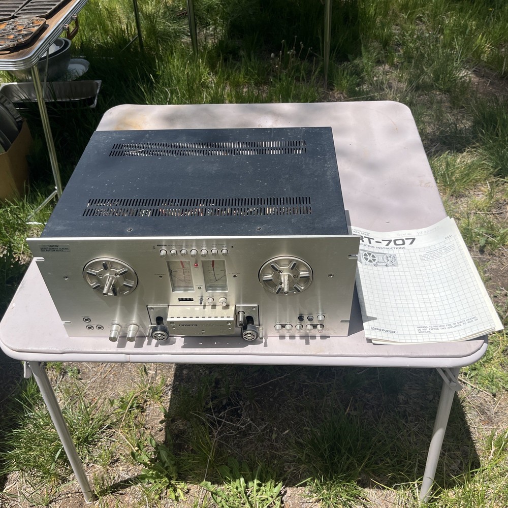 Pioneer RT-707 Reel to Reel Direct Drive Tape Player tested working w Manual