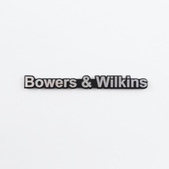 Bowers & Wilkins logo badge replacement piece Aluminum 51mm(2.00&Prime;)X5mm(0.19&Prime;)