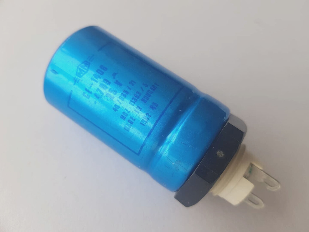 1 x Vintage MM HUNGARY 4700uF 25V Filter Electrolytic Capacitor GE1406 AUDIO