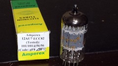 ⭐️RARE⭐️1958 TEST NEW NOS AMPEREX 12AU7 ECC82 O Getter gf8 ⊿8F1 Tube TV-7 Tested
