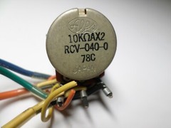 PIONEER RT-1020L MIC LINE Right Potentiometer POT Switch