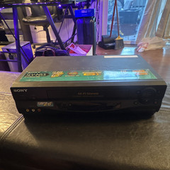 Sony SLV-N55 19-Head Hi-Fi Stereo VCR VHS Flash Rewind Commercial Skip