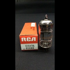 NOS RCA 12AX7A ECC83 O Getter PREMIUM Vintage Audio VACUUM TUBE Tested 4.9254