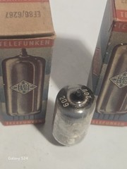 3x Telefunken EF86 6267 Silver Plates White Tip ◇ – NOS In Box