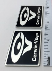 Cerwin Vega 212 Speaker Badge Logo Emblem Custom Made Aluminum 417R
