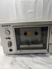 Vintage Sony Cassette Deck Player Recorder Tapecorder TC-K61 Silver Works Great