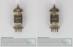 NOS Matched Pair RT 6189 12AU7WA | French Military STTA | Tested L3-3 Strong
