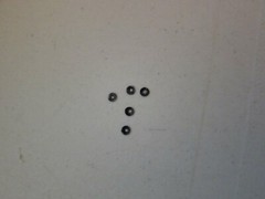 5pcs Spare parts home made miniature split lock washer poly slider