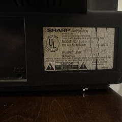 VINTAGE SHARP Linytron 13C-M100 13&Prime; ANALOG CRT COLOR TV Gaming 1993 W/ Remote