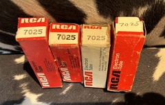 50 Year Old Vacuum Tubes | 4 7091A&rsquo;s | 4 7025&rsquo;s | 2 6GH8A&rsquo;s & 1 6C4