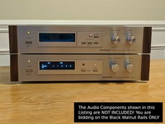 2 SETS! Black Walnut Rails Pioneer RG-2 RG-60 RG-70 RG-9 SR-303 SR-60 SR-70 SR-9