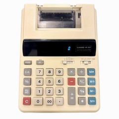 VTG Casio HR-100T Printing Calculator WORKS! 90s Retro Desk Accessories Adding