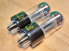Pair of Westinghouse 6SN7GTB NOS NIB 1964 Tall Glass Tubes #2 – 7% matched