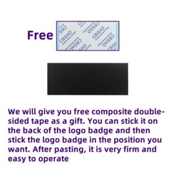 Hitachi Logo Badge Custom Made Aluminum Free 57mm(2.24&Prime;)X12.5mm(0.49&Prime;)