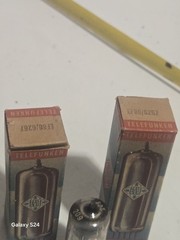 3x Telefunken EF86 6267 Silver Plates White Tip ◇ – NOS In Box