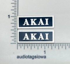 Akai Speaker Badge Custom Made Aluminum Pair