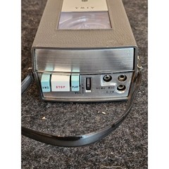 Vintage Aiwa TP-61R Portable Reel to Reel Tape Recorder Grey