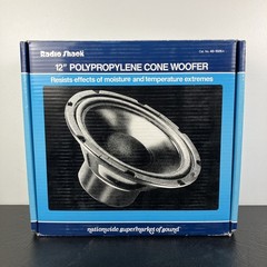 NEW! Vintage Radio Shack 12&Prime; Bass Woofer Speaker 40-1026A 8 Ohm 100W 50WRMS NOS!