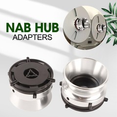 2pc Professional Polished Aluminum Reel To Reel Tape Ope NAB Hub Adapters Silver