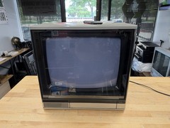 1983 Vintage MITSUBISHI TV Receiver 19&Prime; Model cs-1960r Diamond Working /Remote!