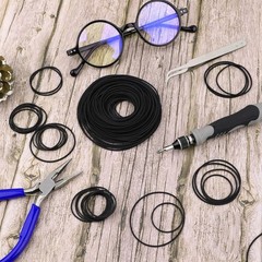 100 Pcs Recorder Rubber Belts Cassette Recorder Repair Maintenance Mix Flat Cass