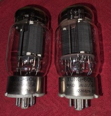 Pair Tung-Sol 6528A Industrial Power Vacuum Tubes USA Vintage Tube Lot of 2…