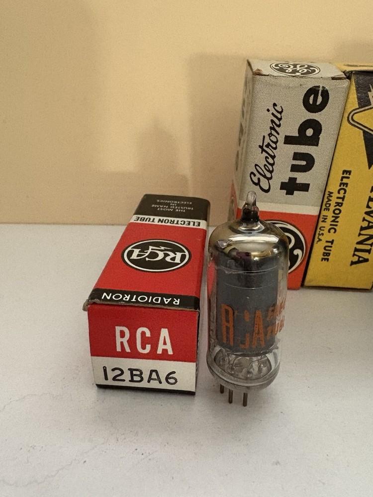 Vintage RCA GE Sylvania Int&rsquo;l C 12BA6 HF93 Vacuum Tube (5) Available