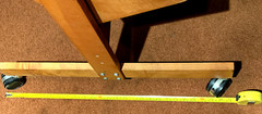 Otari 19 inch standard rail (14 space) adjustable angle Wood Cabinet Casters