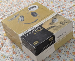 Rare Vintage Roberts 54-55 Stereo Headset Headphones Original Box & Papers 1963