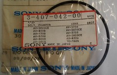 Sony 3-407-042-00 Belt Tape CTR RBR 0837 OEM Japan Counter Vtg 1987