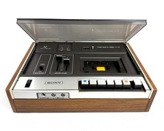 Vintage 1970&rsquo;s Sony TC-129 TAPECORDER Stereo Audio Cassette Recorder READ