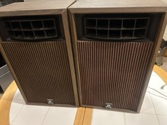vintage WINTHROP KB3 20Watt 3-Way Speakers Air Suspension Bass JAPAN 70s VIDEO!!