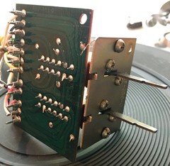 Pioneer RG-1 Dynamic Processor – Tape and Processor Toggle Switches with Board