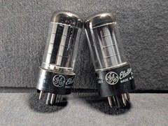 GE 5Y3GT Rectifier Tubes Gray Plates Top Ring Getters Tests Strong