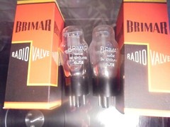BRIMAR 6J5G L63 NOS PAIR OF BRITISH NEW OLD STOCK IN BOX TESTED VINTAGE VALVES