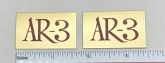 AR-3 Acoustic Research Speaker Badge Logo Emblem Pair Free Shipping