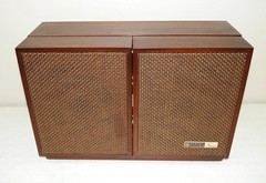 Nice!! Works!! Vtg MCM GE #T1025A AM/FM Stereo Tabletop Radio FOLDING SPEAKERS