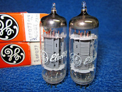 NIB Matched Pair 6FQ7/6CG7 GE Halo Getter BALANCED Tubes