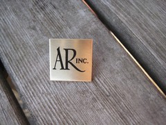 Acoustic Research Speaker Brass Badge 1-1/8&Prime; AR-3 AR-2 AR-2a Logo Tag THE BEST