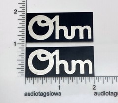 Ohm Speakers Custom Made Reproduction Badges for Walsh 1, 2 or 3 Thick Aluminum