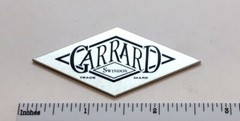 Garrard Swindon Badge Logo for Turntable Base Plinth – Custom Made Aluminum