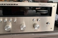 MARANTZ 2215 CHAMPAGNE ENGRAVED FACEPLATE . #622 on assembly Line.