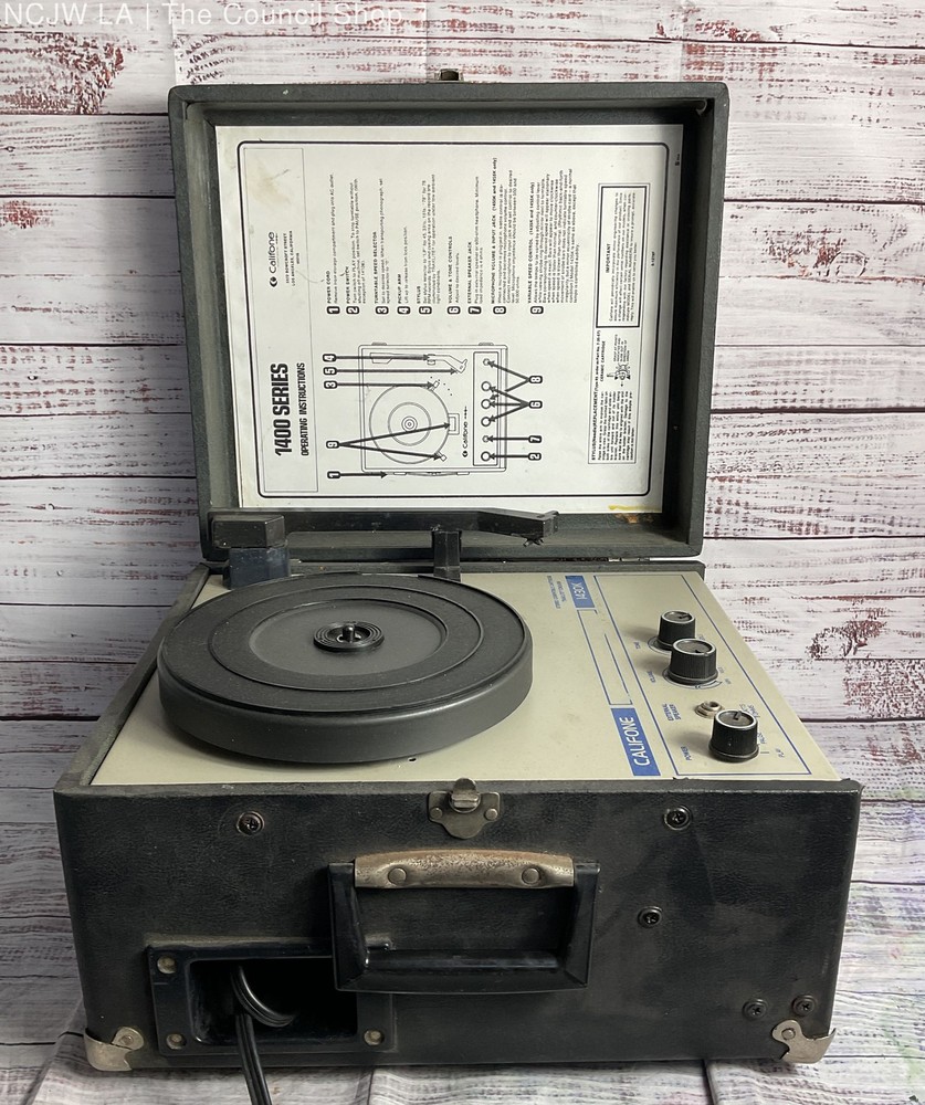 CALIFONE Vintage 1430k Turntable Phonograph Portable Record Player