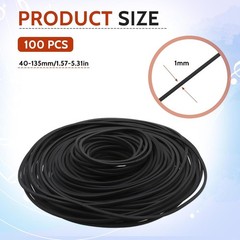 100 Pcs Recorder Rubber Belts Cassette Recorder Repair Maintenance