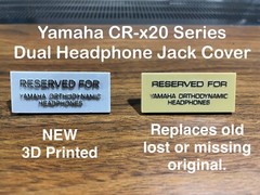 Dual Headphone Jack Plug/Cover For Vintage Yamaha CR-x20 Series Receivers – NEW!