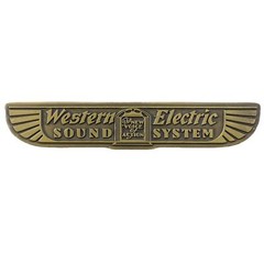Western Electric copper logo badge replacement piece 98mm(3.86&Prime;)X18.5mm(0.72&Prime;)