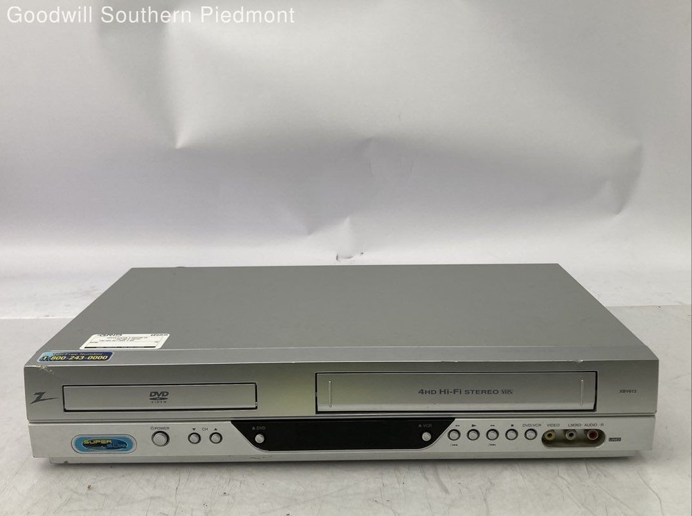 Zenith XBV613 DVD VCR Combo No Remote – Tested